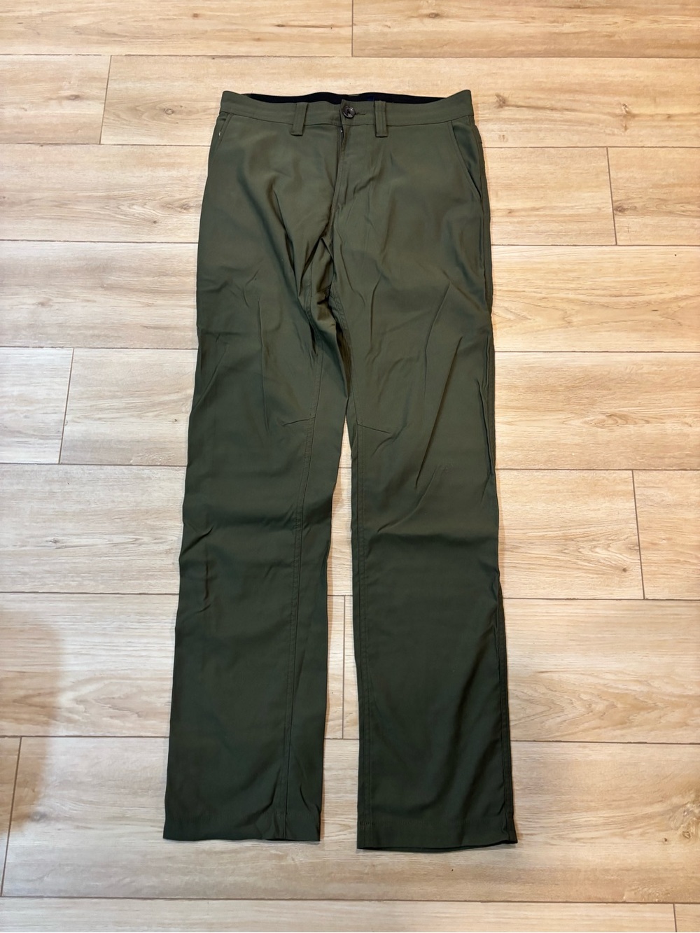 Prana Brion Zion Stretch Chinos Slim Fit Size 31x34 Green Excellent Condition